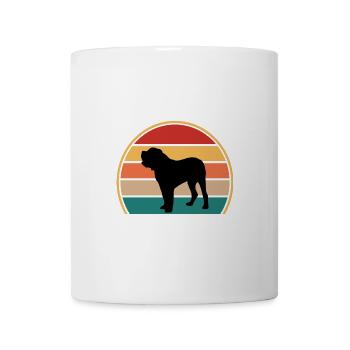 Alano Español Hundeliebhaber Silhouette Vintage Sunset - Tasse - Weiß - Vorne