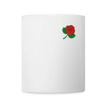 Rose - Tasse - Weiß - Vorne