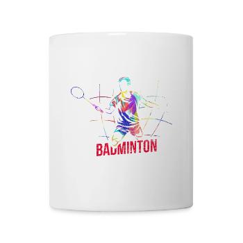 Flinker Badminton Vereinsmeister - Tasse - Weiß - Vorne