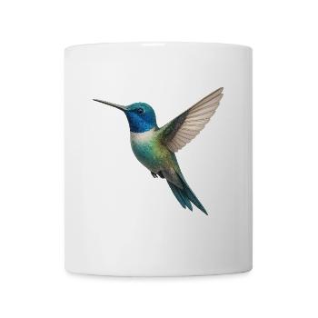 Kolibri – Leichtigkeit in Farben - Tasse - Weiß - Vorne