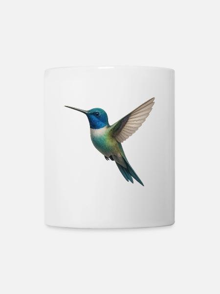 Kolibri – Leichtigkeit in Farben - Tasse - Weiß