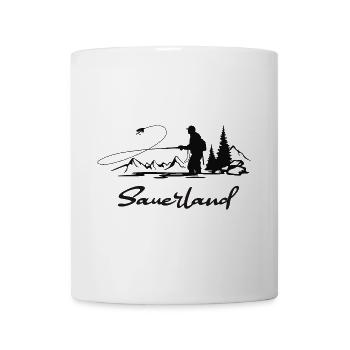 Sauerland Fliegenfischen - Tasse - Weiß - Vorne