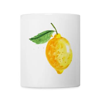 Zitrone - Tasse - Weiß - Vorne