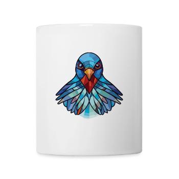 Taube buntes Aquarell Tier Haustier Illustration - Tasse - Weiß - Vorne