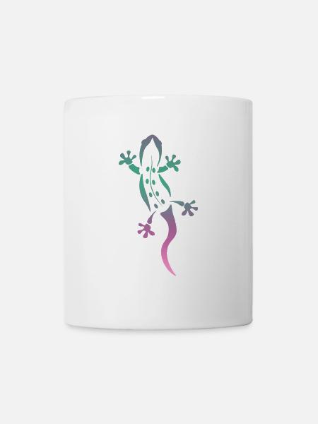 Echse - Tasse - Weiß