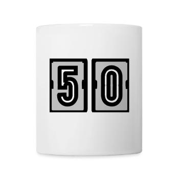 50. 50. GEBURTSTAG. GEBURTSTAG 50 JAHRE. 50 - Tasse - Weiß - Vorne