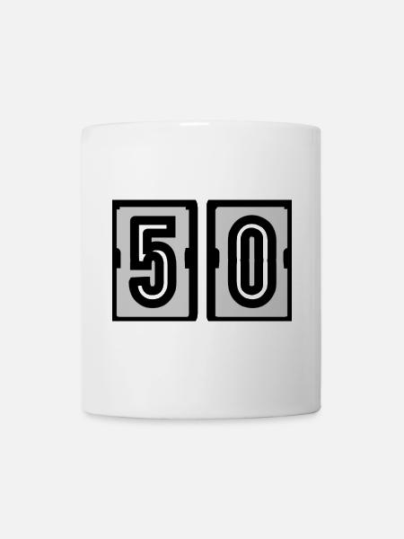 50. 50. GEBURTSTAG. GEBURTSTAG 50 JAHRE. 50 - Tasse - Weiß