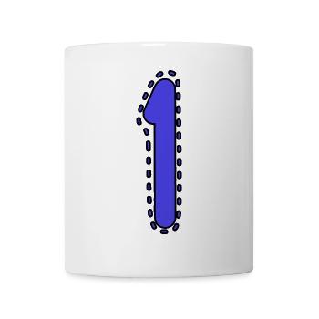 1. 1 JAHR. 1. JAHRESTAG. 1 JAHR GEBURTSTAG - Tasse - Weiß - Vorne