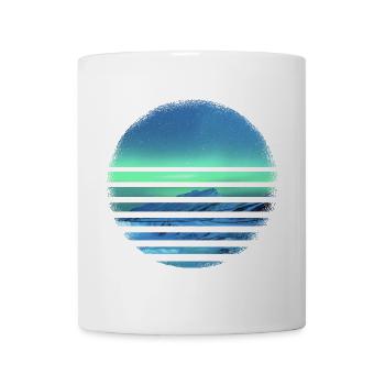 Polarlicht Aurora Borealis Nordlichter - Tasse - Weiß - Vorne