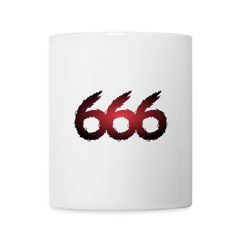666 Symbol Zahl Teufel - Tasse - Weiß - Vorne