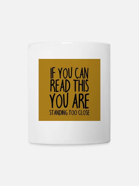 Mundschutz lustig Spruch - lustige Sprüche - Tasse - Weiß