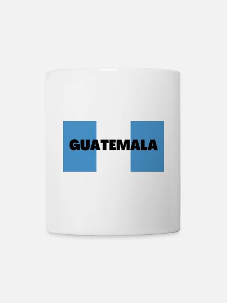 Guatemala dans Les couleurs du drapeau guatémaltèque - Mug blanc - blanc
