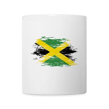 Drapeau de la Jamaïque utilisé - Mug blanc - blanc - Devant