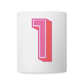 1. 1 JAHR. 1. JAHRESTAG. 1 JAHR GEBURTSTAG - Tasse - Weiß - Vorne