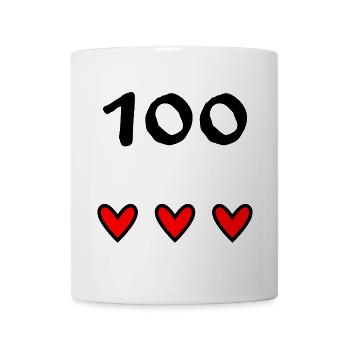 100. 100 JAHRE. 100-JÄHRIGES JUBILÄUM. 100. GEBURTSTAG - Tasse - Weiß - Vorne