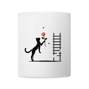 Katzen - Romeo und Julia - Tasse - Weiß - Vorne