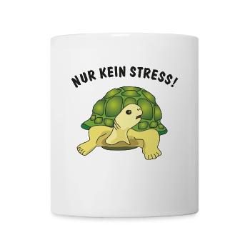 nur kein stress - Tasse - Weiß - Vorne