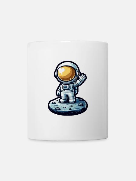 Kleiner Astronaut – Mondlandung - Tasse - Weiß