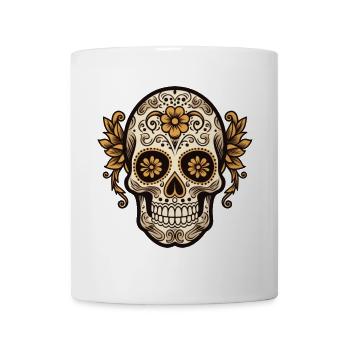 Calavera Sugar Skull - Tasse - Weiß - Vorne