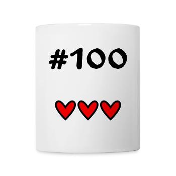 100. 100 JAHRE. 100-JÄHRIGES JUBILÄUM. 100. GEBURTSTAG - Tasse - Weiß - Vorne