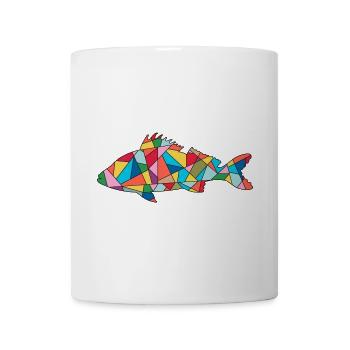 Barsch Angler Design Barschangeln Barsche Angeln - Tasse - Weiß - Vorne