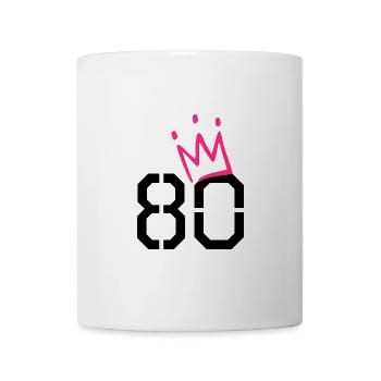 80th birthday - 80 crown - 80 years old - Mug - white - Front
