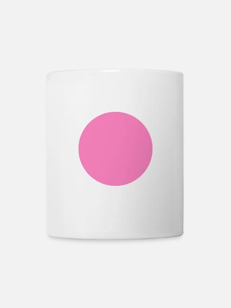 Kreis Symbol Rosa - Tasse - Weiß