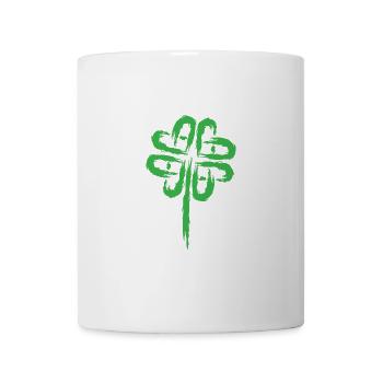 Kleeblatt Symbol Keltische Symbole - Tasse - Weiß - Vorne