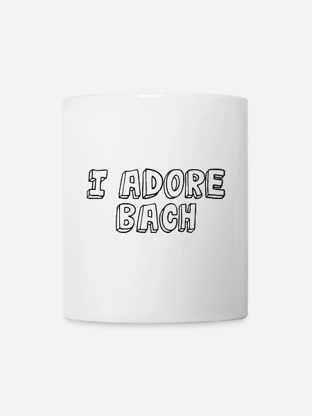 Johann Sebastian Bach T-Shirt lustiger Spruch - Tasse - Weiß