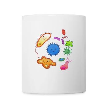 Mikroorganismus Mikrobiologie Mikrobiologe Bio - Tasse - Weiß - Vorne