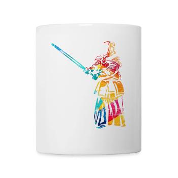 Disziplinierter Kendo Schwertkampf - Tasse - Weiß - Vorne