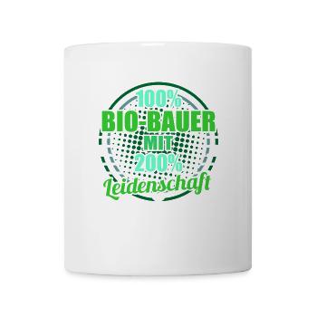 Bio-Bauer - Tasse - Weiß - Vorne