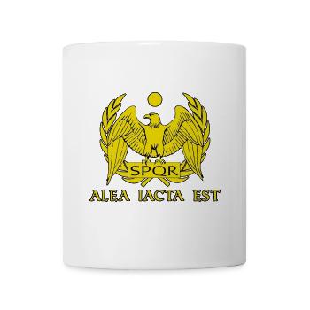 Alea iacta est Rom Roma SPQR - Tasse - Weiß - Vorne