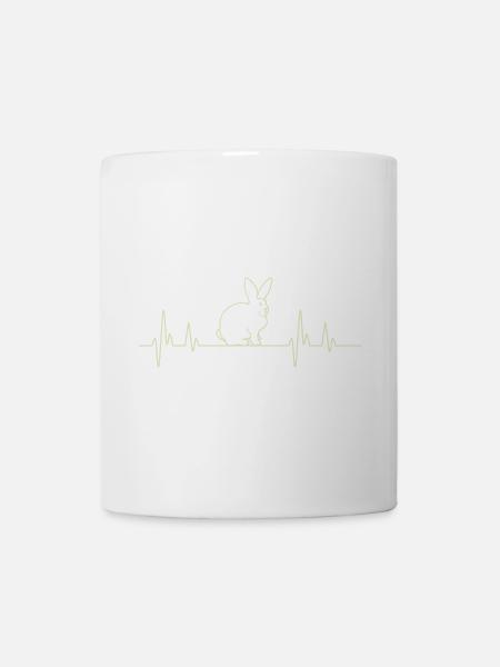 Heartbeat Hase - Tasse - Weiß