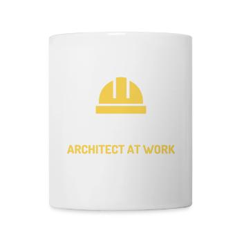 architekt at work - Tasse - Weiß - Vorne