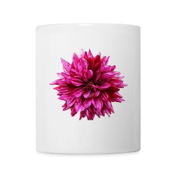 Blume rosa pinke Blume Blumen pink rosa Blumen - Tasse - Weiß - Vorne