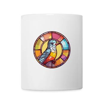 Kuckuck Bunte Karikatur Kawaii Anima - Tasse - Weiß - Vorne