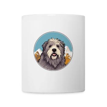 Pyrenäen-Schäferhund-Rasse Cartoon Kawaii Waterco - Tasse - Weiß - Vorne