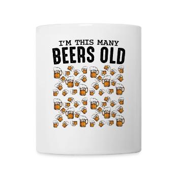 Bierkrüge Muster Kollektion Geburtstag 50 - Tasse - Weiß - Vorne