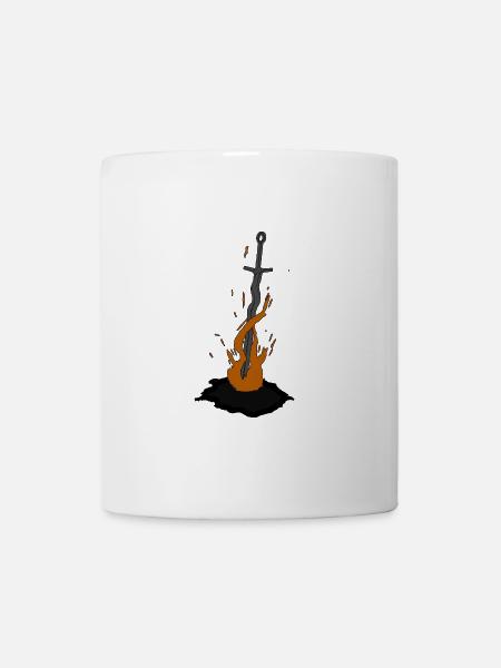 Bonfire - Leuchtfeuer - Tasse - Weiß