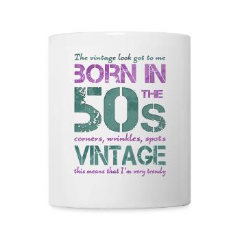 Fünfziger 50th 50s 50er - Tasse - Weiß - Vorne