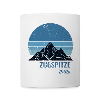 Höhe Zugspitze Design - Tasse - Weiß - Vorne