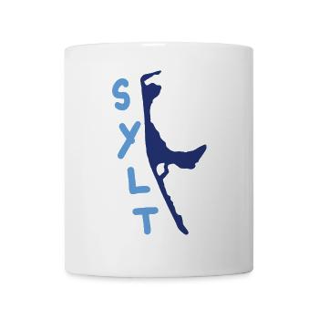 sylt blau mit schriftzug - Tasse - Weiß - Vorne