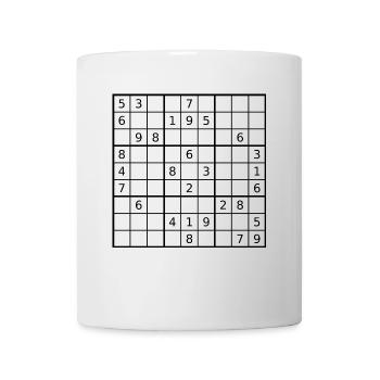 Raffiniertes Sudoku Zahlenlogik - Tasse - Weiß - Vorne