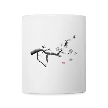 Sakura, Kirschblüten - Tasse - Weiß - Vorne