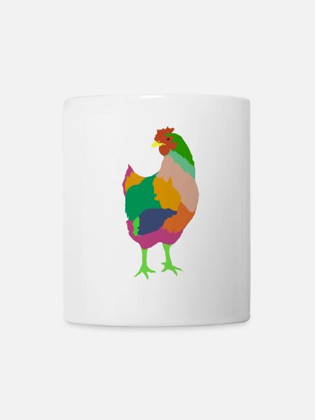 Huhn - Tasse - Weiß