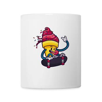 Schlittschuh - Tasse - Weiß - Vorne