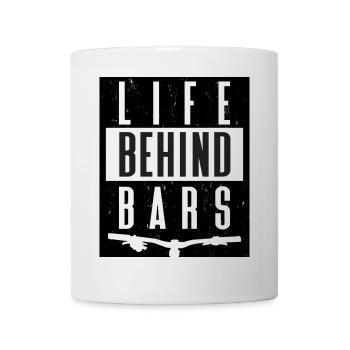 MOUNTAINBIKE life behind bars - Tasse - Weiß - Vorne