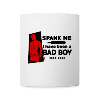 Spank me, I have been a Bad Boy - Frecher Teufel - Tasse - Weiß - Vorne