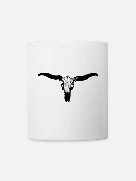 tierschädel rind - Tasse - Weiß